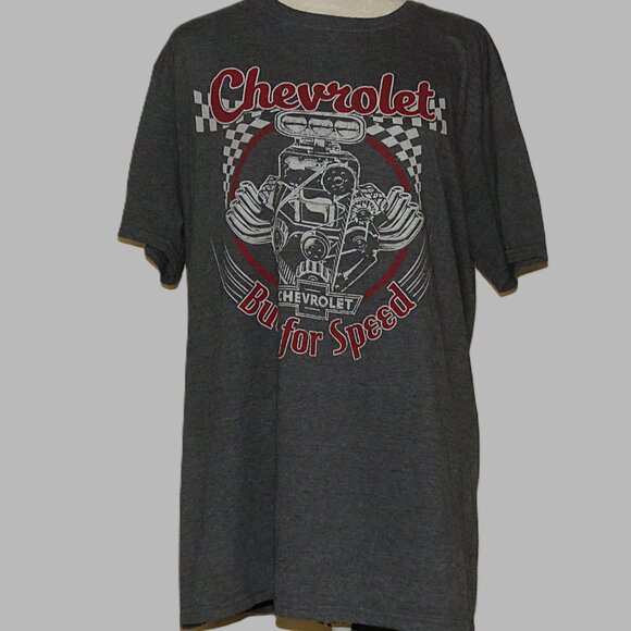 Official GM Men's Chevrolet Built For Speed T-Shirt Size L 42-44 (C260) - Picture 2 of 6